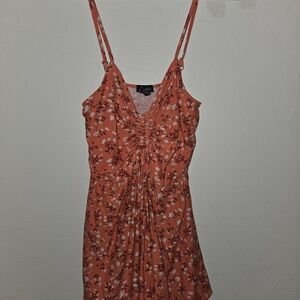 J for Justify Floral Coral Jumpsuit